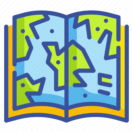 Atlas, book, education, library, location, map, school icon - Download on Iconfinder