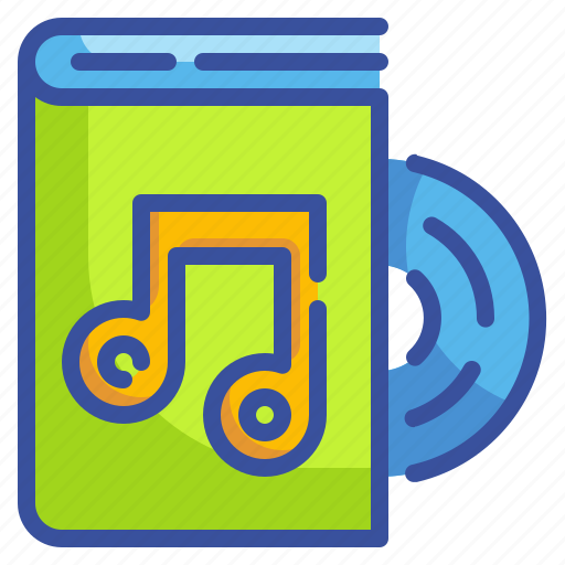 Audio, book, disc, education, library, music, school icon - Download on Iconfinder
