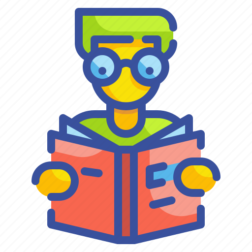 Avatar, book, education, library, reading, school, user icon - Download on Iconfinder