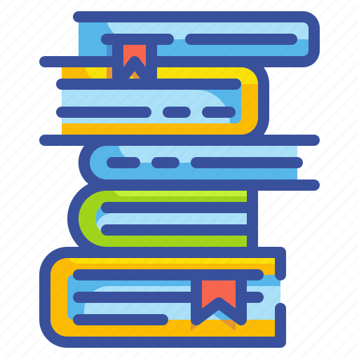 Book, education, library, notebook, read, school, stacks icon - Download on Iconfinder