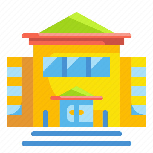 Architechture, building, education, library, school icon - Download on Iconfinder