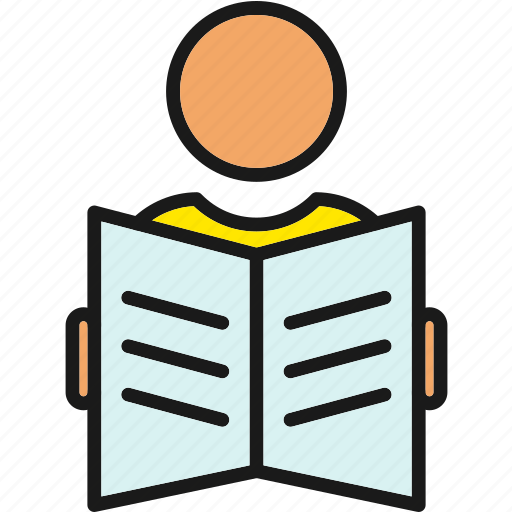 Book, college, education, male, people, school icon - Download on Iconfinder