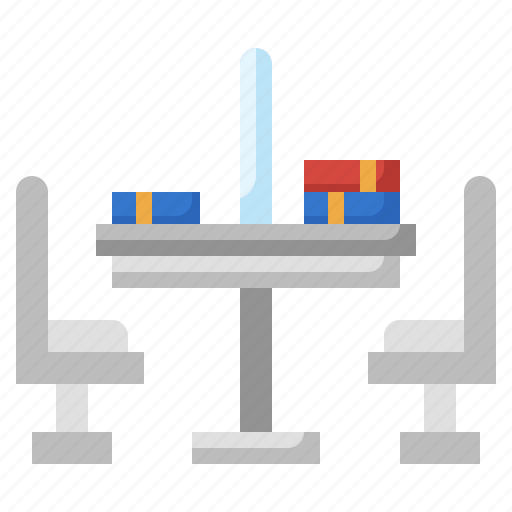 Table, library, books, reading, chair icon - Download on Iconfinder