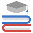 graduation, knowledge, book, mortarboard