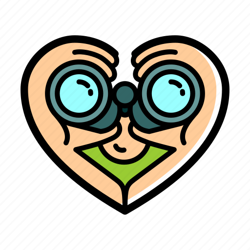 Binoculars, binocular, lifestyle, heart, love, favorite, like icon - Download on Iconfinder