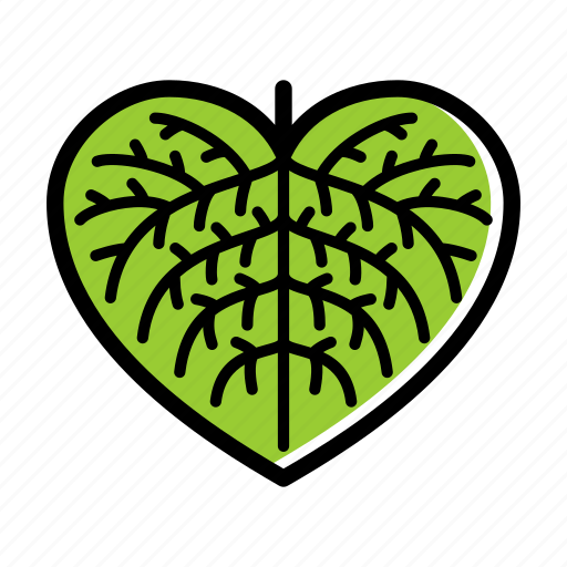 Leaf, plant, lifestyle, heart, love, nature, ecology icon - Download on Iconfinder