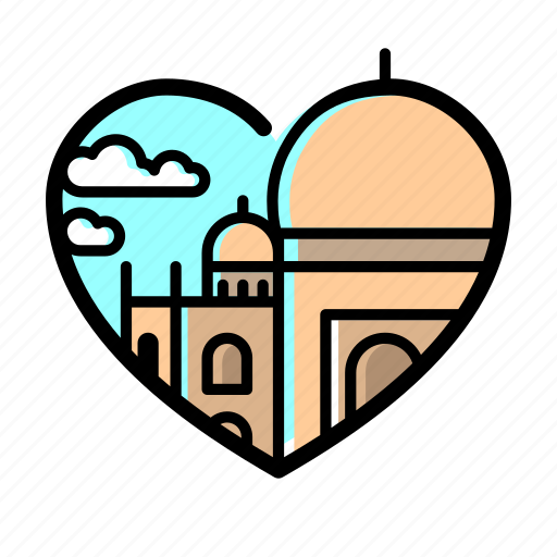 Taj mahal, masque, lifestyle, heart, love, romantic, india icon - Download on Iconfinder