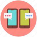 negotiation, chat, discussion, communication, mobile