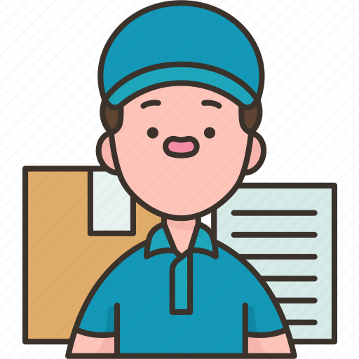 Delivery, man, postal, courier, shipping icon - Download on Iconfinder