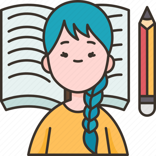 Writer, blogger, student, diary, notes icon - Download on Iconfinder