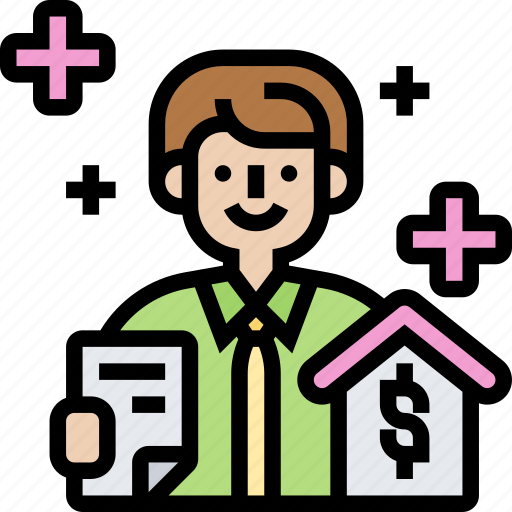 Agent, housing, estate, sale, service icon - Download on Iconfinder