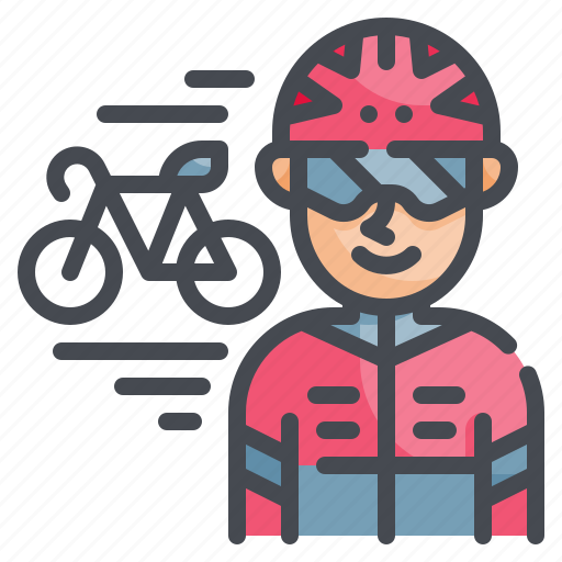 Biker, cyclist, cycling, athlete, riding icon - Download on Iconfinder