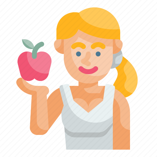 Diet, nutrition, exercise, vegetarian, strong icon - Download on Iconfinder