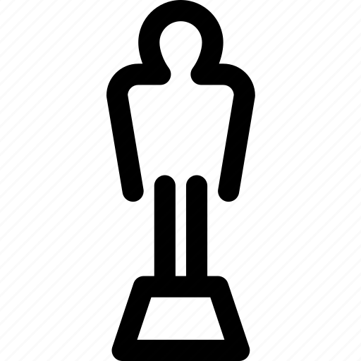 Award, body, human, movie, oscar, reward, statue icon - Download on Iconfinder