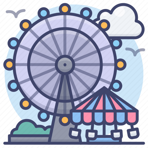 Amusement, park, ferris, wheel icon - Download on Iconfinder