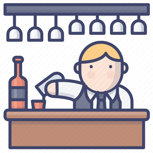Bar, bartender, booze, pub icon - Download on Iconfinder