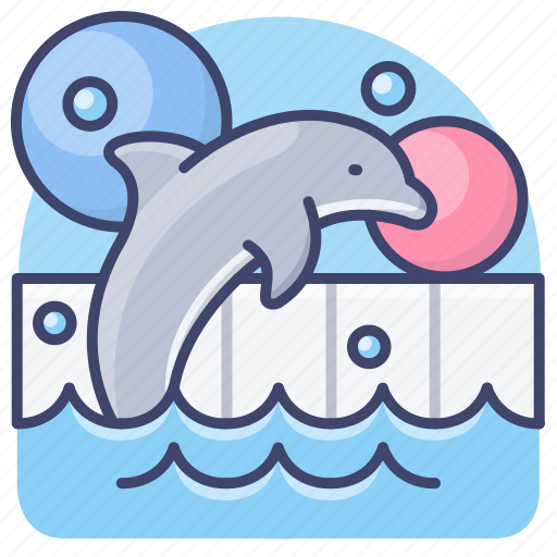 Quarium, dophin, park, show icon - Download on Iconfinder