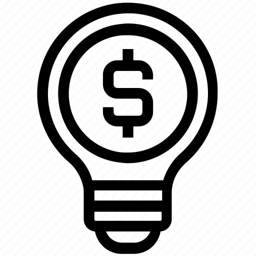 Bulb, dollar, energy, idea, light, light bulb, money icon - Download on Iconfinder