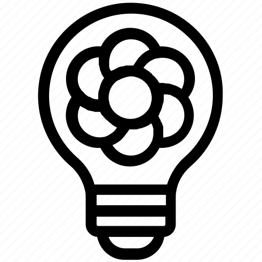 Bulb, energy, flower, idea, light, light bulb, plant icon - Download on Iconfinder