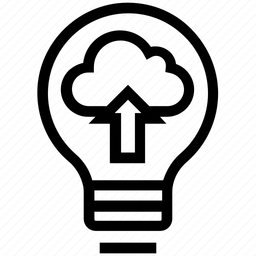 Bulb, cloud, energy, idea, light, light bulb, unloading icon - Download on Iconfinder