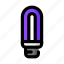 bulb, fluorescent, lamp, light, sodium vapor, neon, purple 