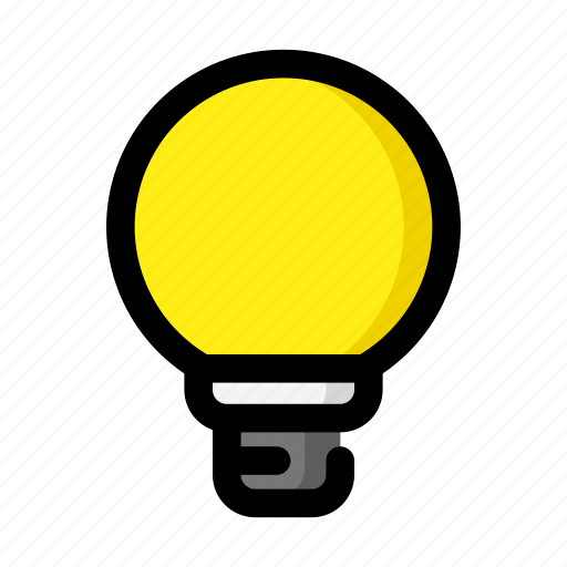 Lamp, led, lightbulb, energy saver, light, bulb, yellow icon - Download on Iconfinder