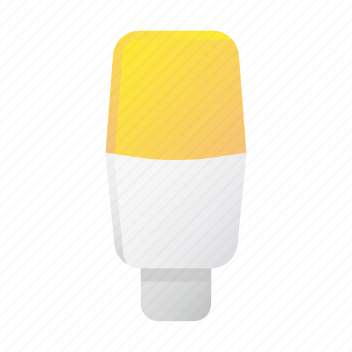 Lamp, energy conservation, led, lightbulb, energy saver, smart, yellow icon - Download on Iconfinder