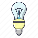 bulb, cartoon, electric, electricity, energy, idea, object