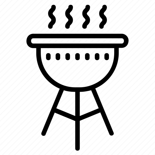 Pan, coals, burning, food, heat, wire, grill icon - Download on Iconfinder