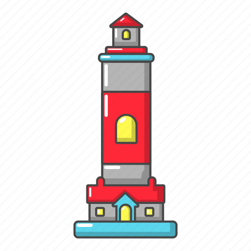 Beacon, cartoon, house, light, logo, nautical, object icon - Download on Iconfinder