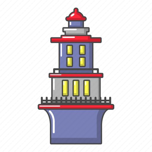 Beacon, cartoon, house, lighthouse, logo, marine, object icon - Download on Iconfinder