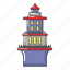 beacon, cartoon, house, lighthouse, logo, marine, object 