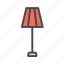 club lamp, floor lamp, standing light, lamp, lighting 