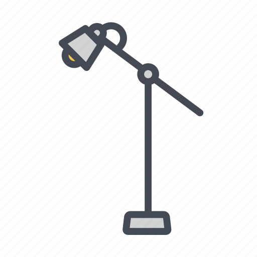 Floor lamp, standing light, lamp, lighting, studio lighting icon - Download on Iconfinder