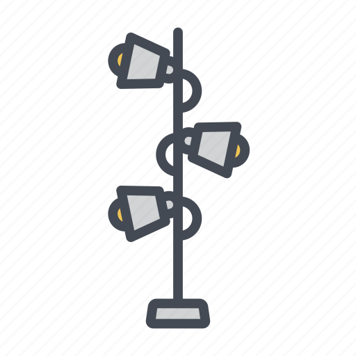 Floor lamp, standing light, lamp, light, lighting icon - Download on Iconfinder