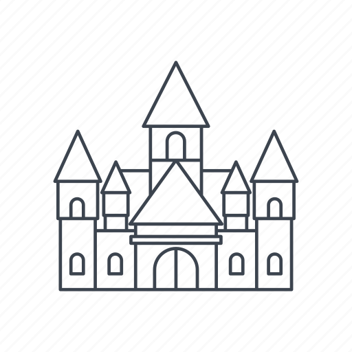 Castle, building, fortress, architecture, tower, medieval, landmark icon - Download on Iconfinder