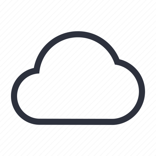Cloud, computing, data, internet, it, line, weather icon - Download on Iconfinder