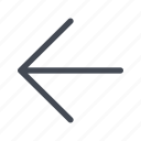arrow, direction, left, navigation