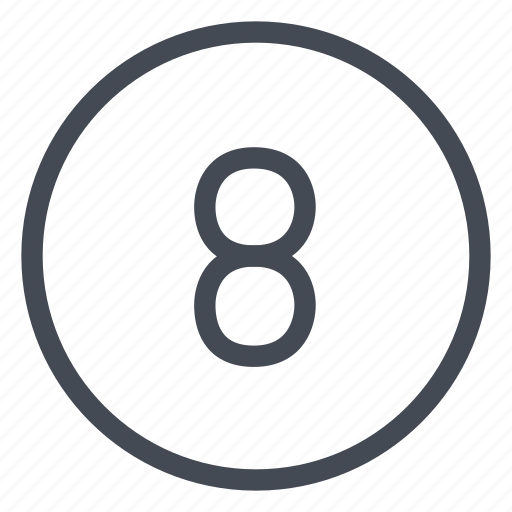 Eight, number, numeric, numbers, point icon - Download on Iconfinder