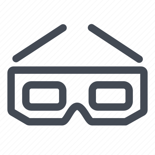 Dimensions, glasses, three icon - Download on Iconfinder