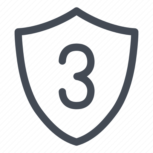 Level, level third, secure, security, shield icon - Download on Iconfinder