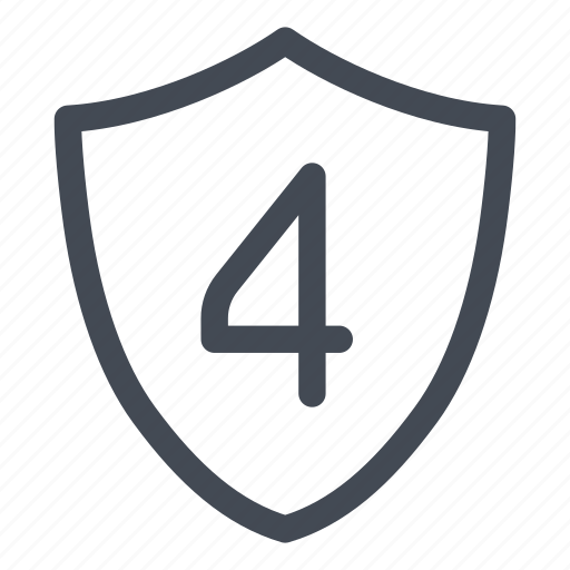 Level, level four, secure, security, shield icon - Download on Iconfinder