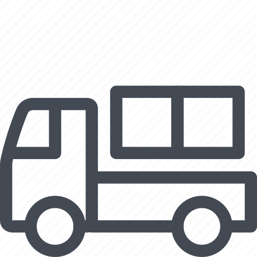 Half, load, transportation, truck icon - Download on Iconfinder
