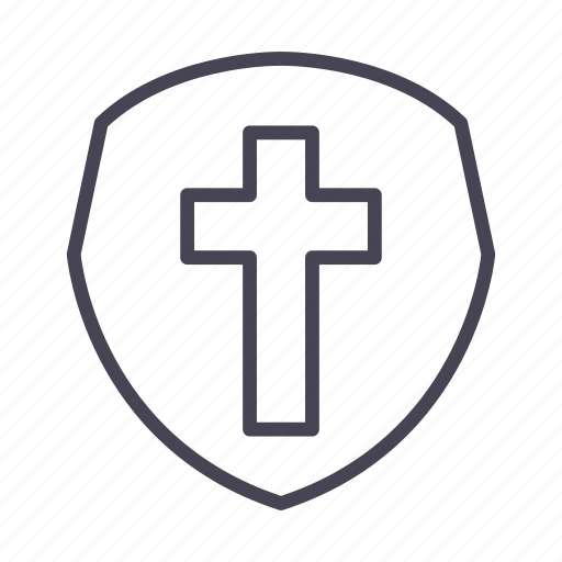Church, christian, christianity, badge, shield, cross icon - Download on Iconfinder