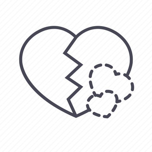 Valentine, love, broken heart icon - Download on Iconfinder