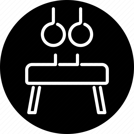 Equipment, gymnastics, pommel horse, rings, sports icon - Download on Iconfinder