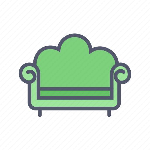 Couch furniture, decoration, furniture, interior, sofa icon - Download on Iconfinder