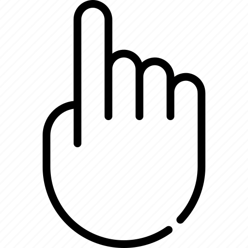 Cursor, pointing, pointer, click, hand icon - Download on Iconfinder