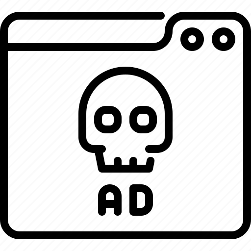 Ad, advertising, website, business, skull icon - Download on Iconfinder