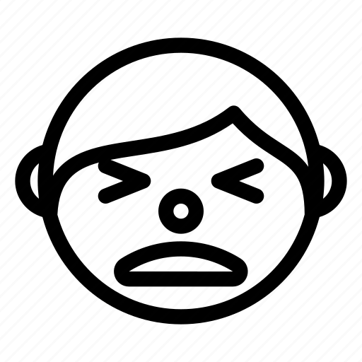 Boy, face, hurt, feeling, expression, emoji icon - Download on Iconfinder